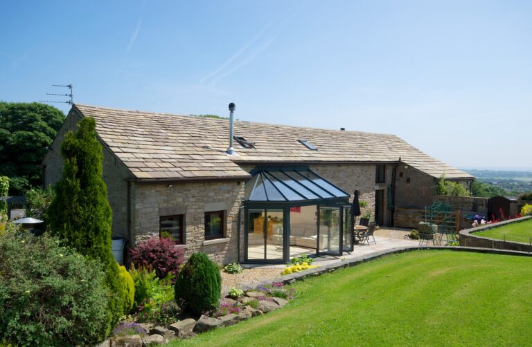 aluminium glass roof conservatory