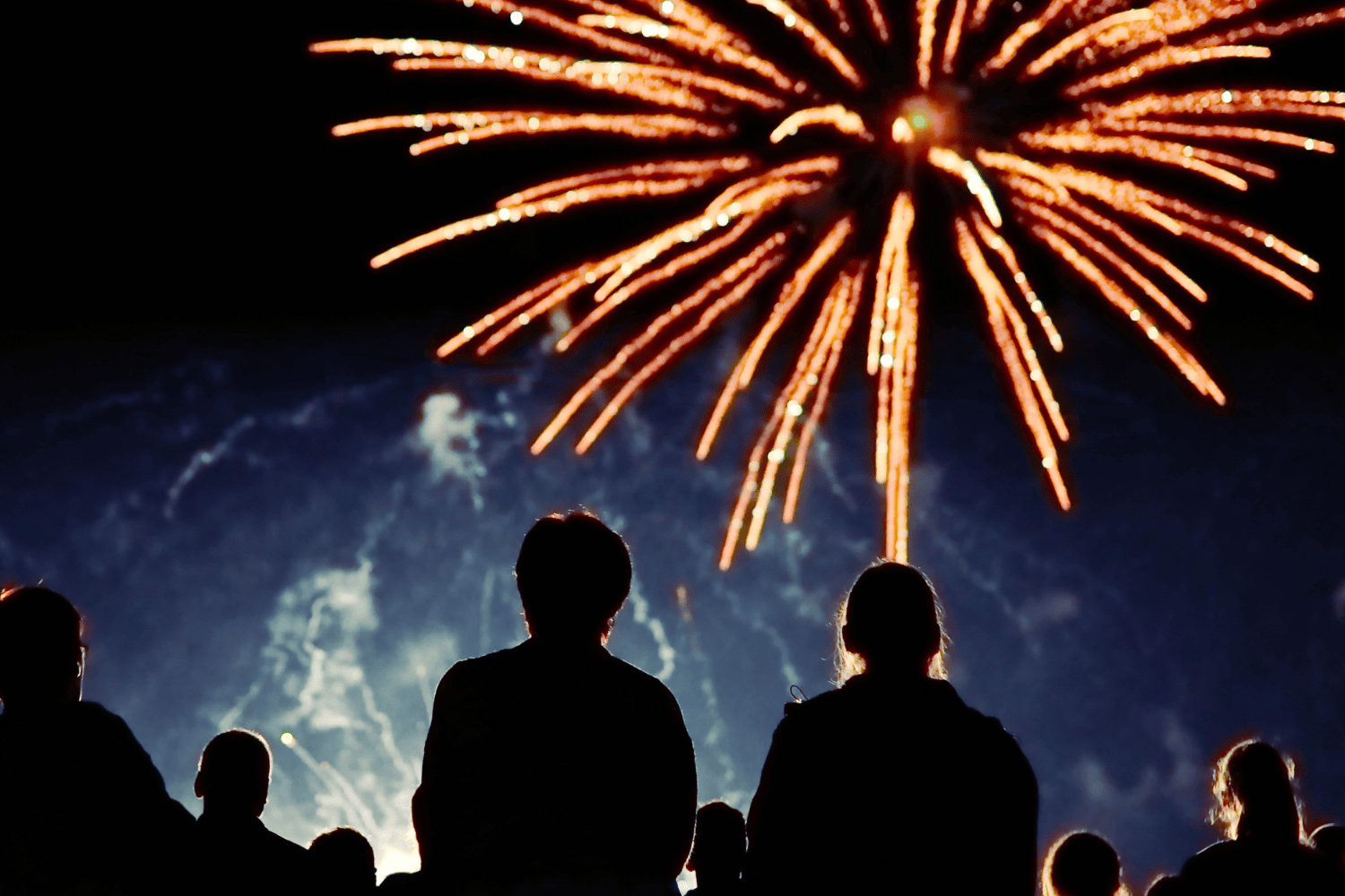 watching fireworks