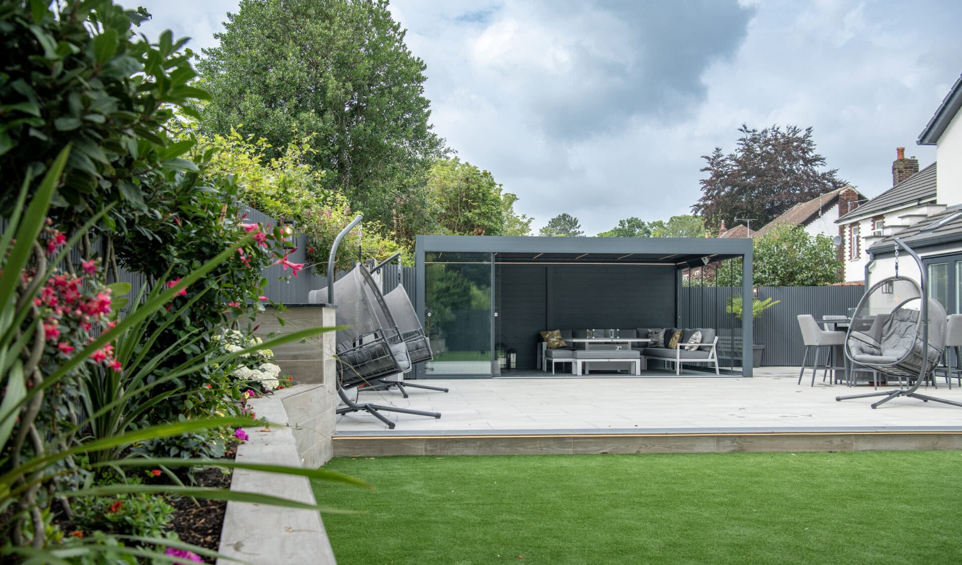 6m x 4m Bioclimatic pergola, Stockport