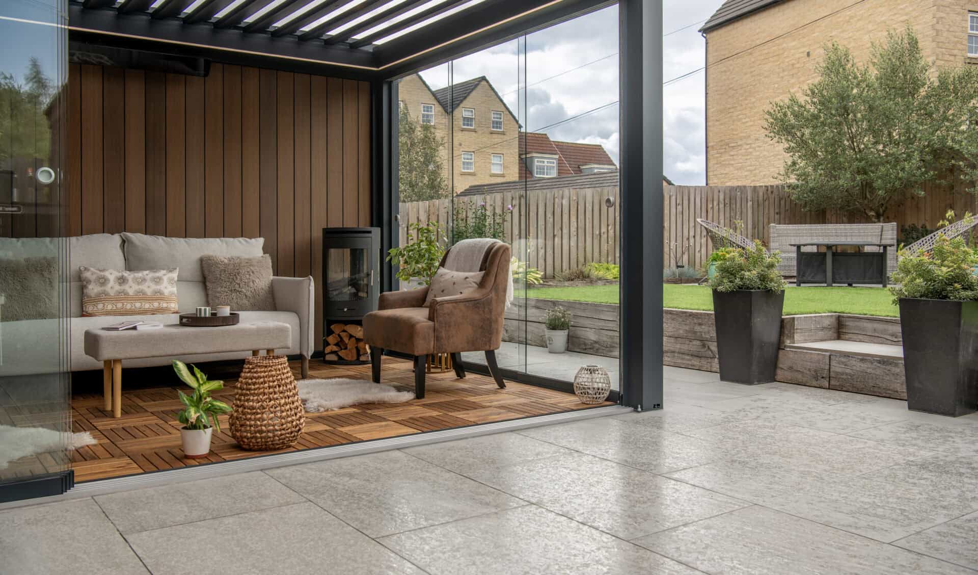 3m x 4m, House positioned pergola, Wakefield