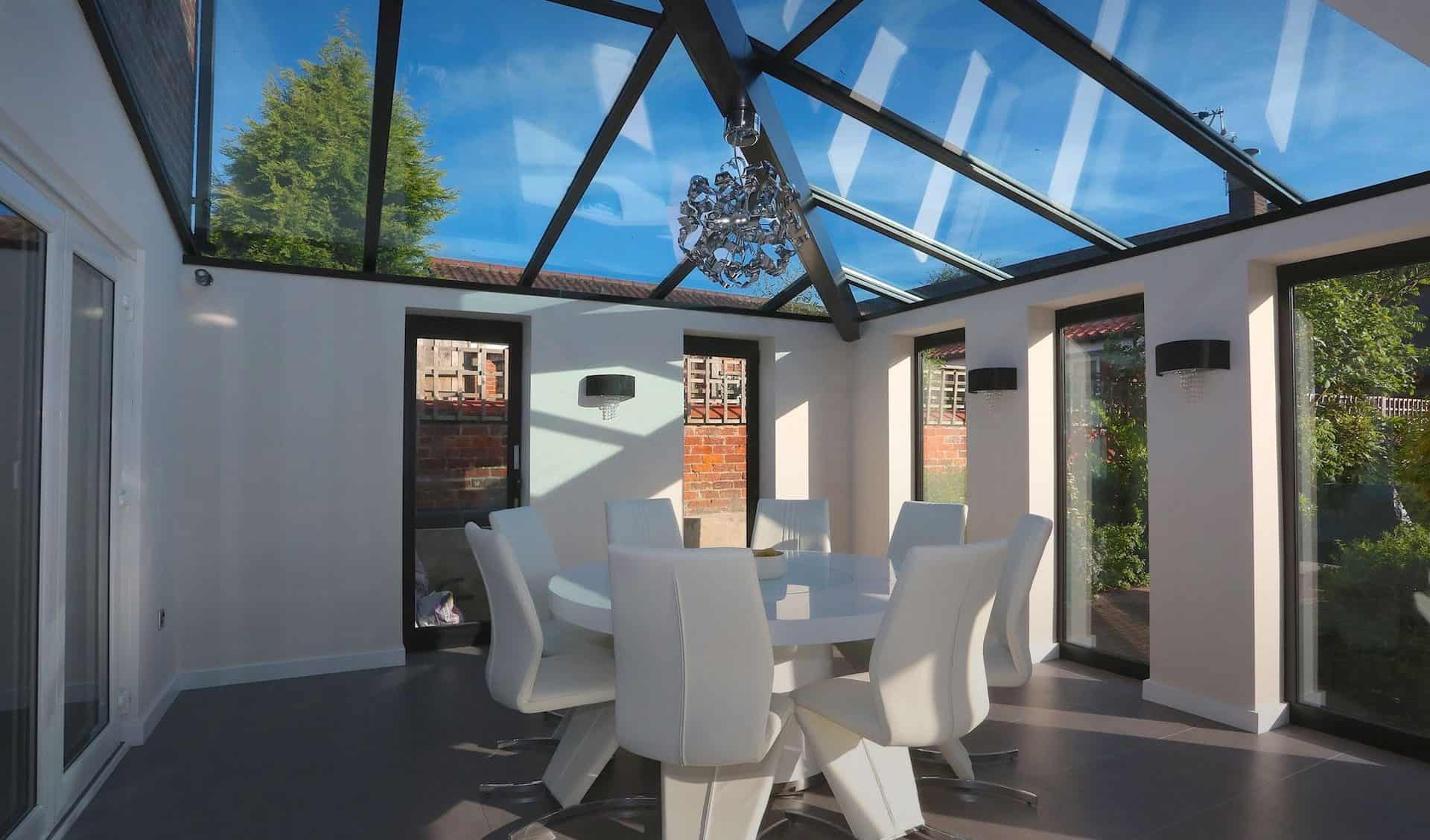 Glazed roof extension