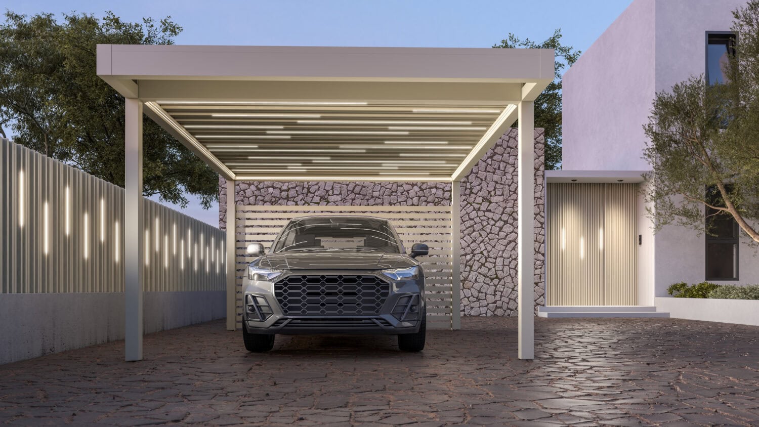 Single Aluminium Carport