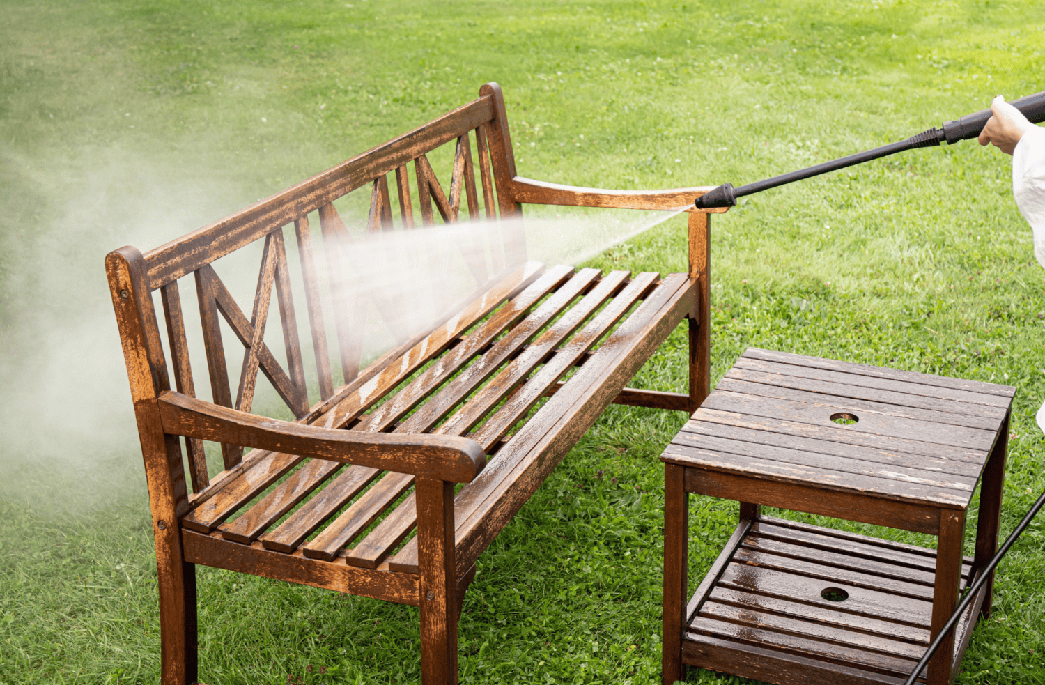 garden furniture pressure washer